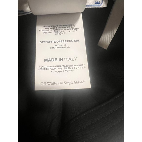 Off-White Women's Black Embroidered Logo Baseball Cap Hat One size fits all - Picture 12 of 12